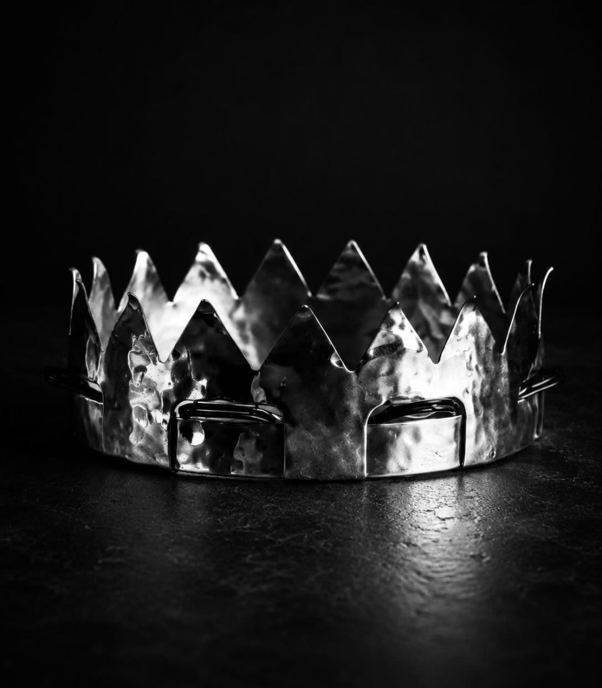 Hand-forged crown (detail)